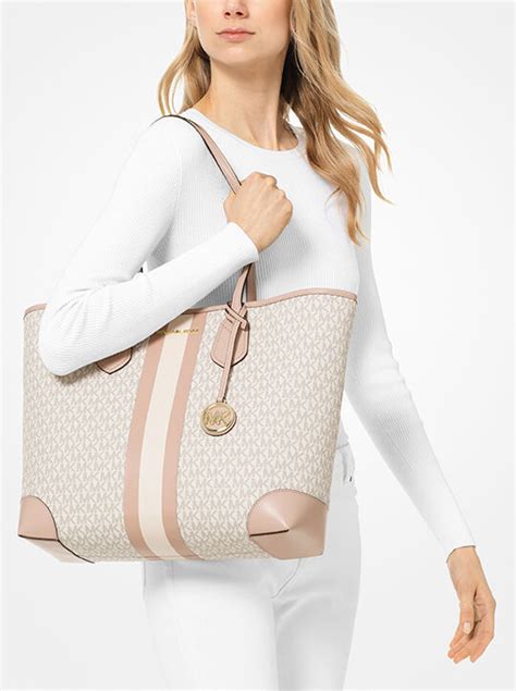 michael kors eva neoprene logo tote|Eva Large Logo Tote Bag .